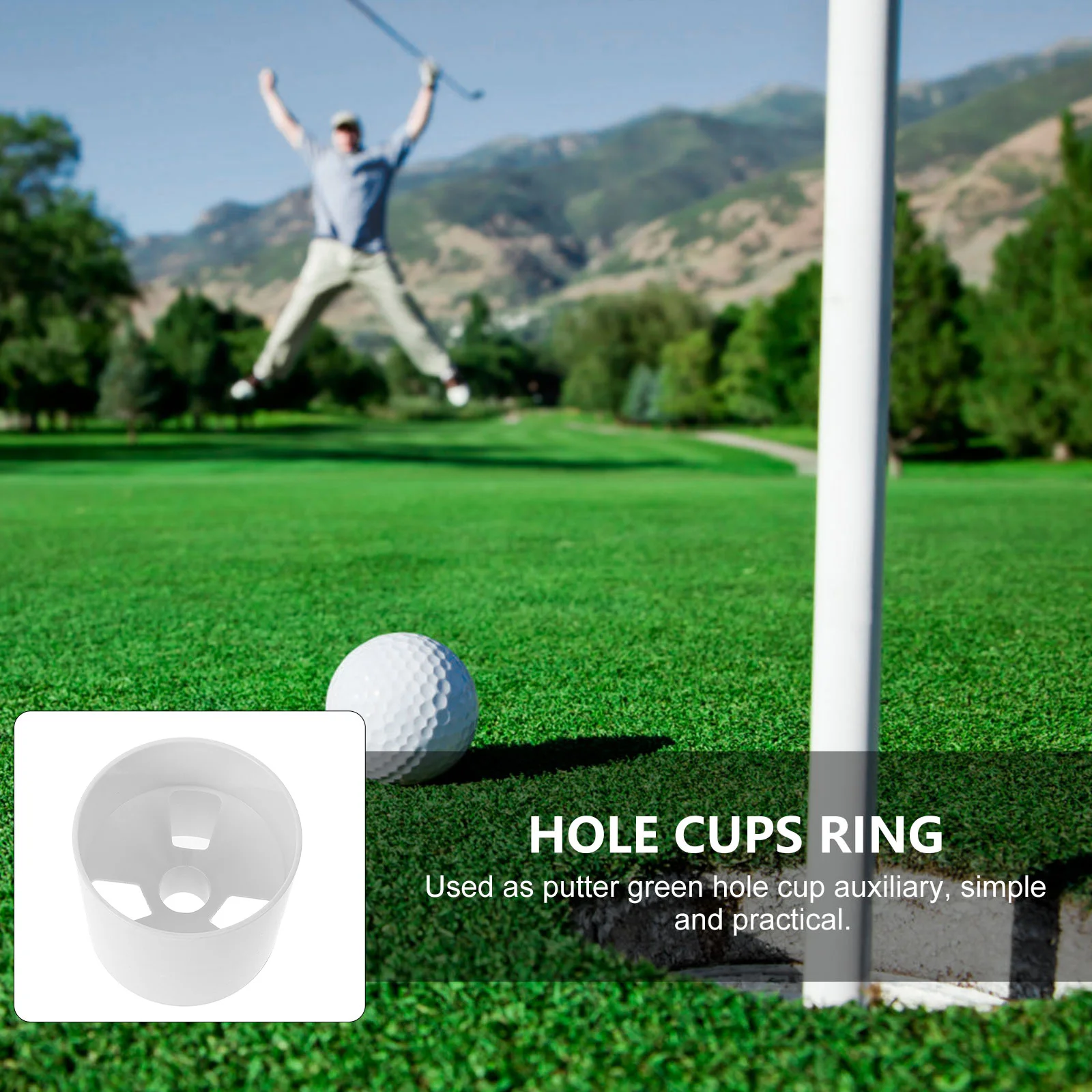 

Golf Cup Light Portable Golf Training Tool Durable Plastic Golfs Training Tool Putting Green Equipment For Replace