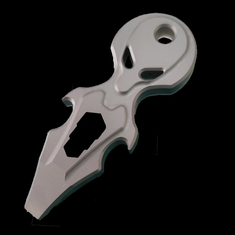 Imagem -02 - Titanium Alloy Wrench Keychain Abridor de Garrafas Self-defense Edc Tool Color Gadget de Entrega m6 m8 M10 8cm Tc4