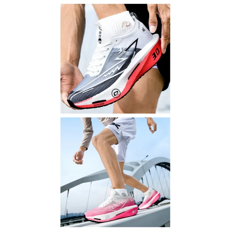 

Summer Men'S Multi-Color Running Shoes Popcorn Midsole Technology Anti Slip And Wear-Resistant Rubber Outsole Sports Shoes