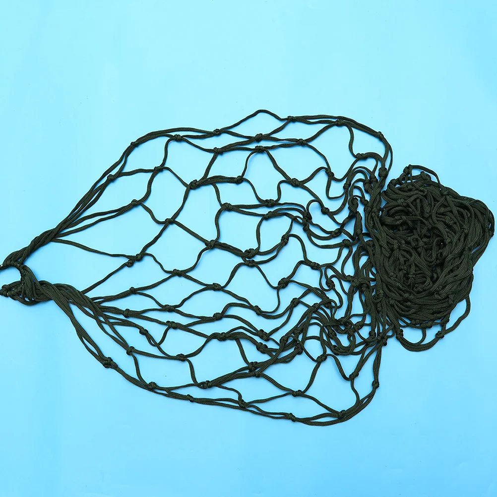 

Durable Mesh Hammock Hanging Rope Hammock Nylon Sleeping Swing Net Thickened Mesh Bed for Outdoor Sports Hiking Camping (Army Gr