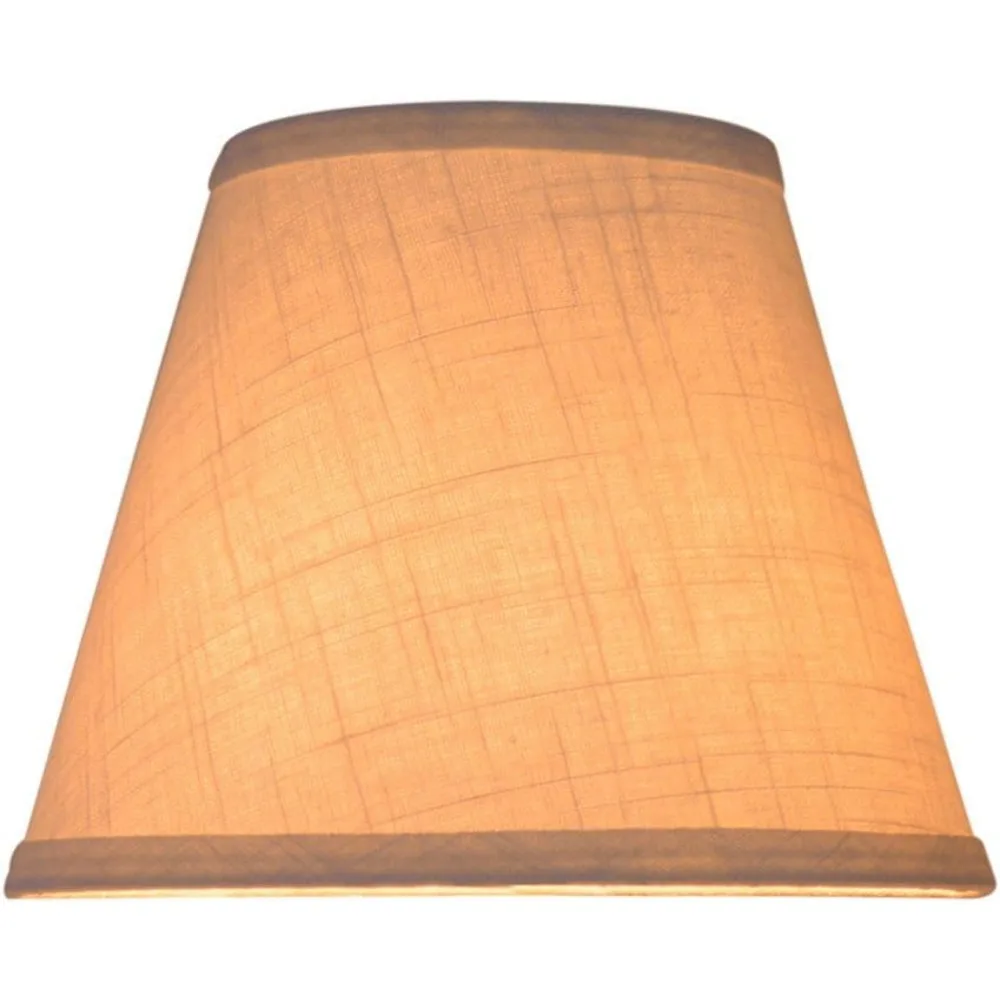 barrel white small lamp shade for table floor lamps replacement, 6x10x7.5 inch, fabric cloth, spider model (white)