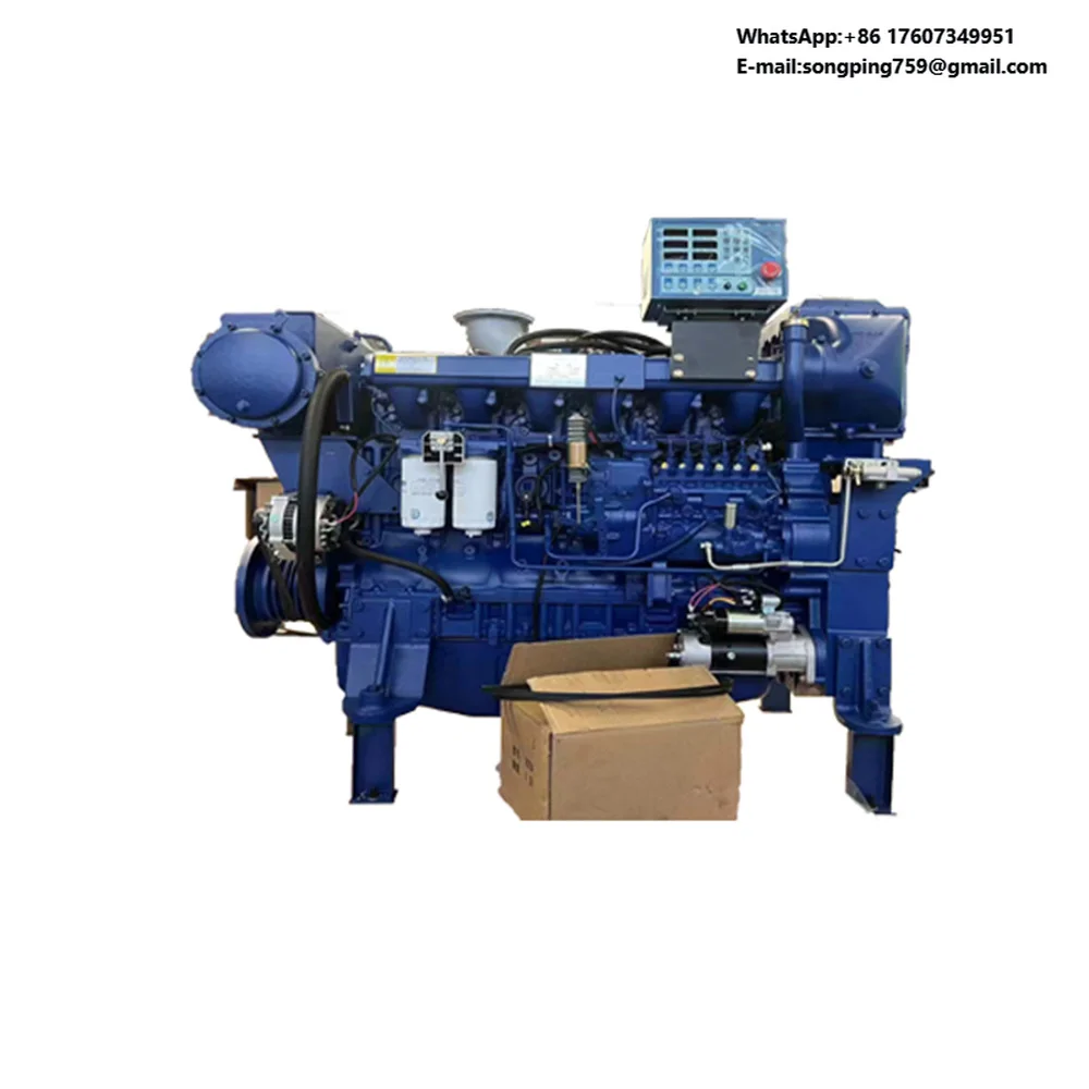 New 4-Stroke Water-Cooled Weichai WP13 Marine Diesel Engine 450/500/550 HP