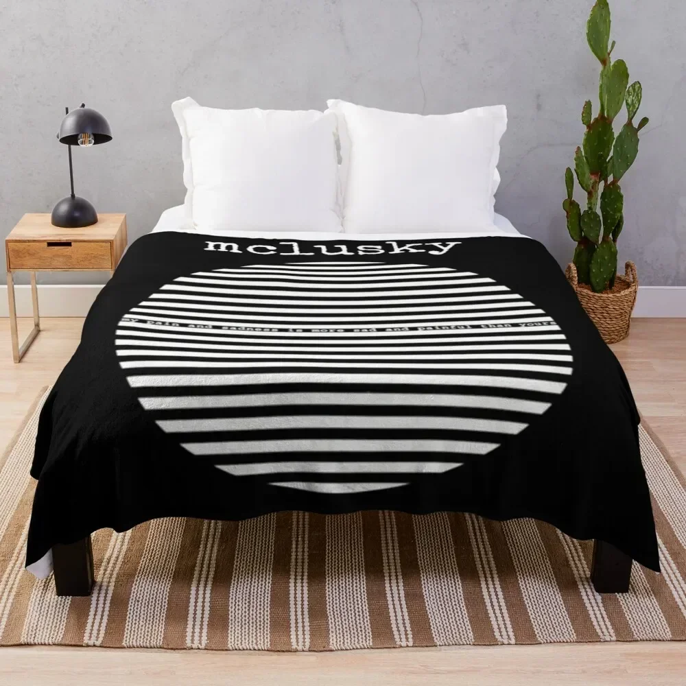 

Mclusky my pain and sadness is more sad and painful than yours Throw Blanket Decorative Soft Throw Blanket for Couch Sofa