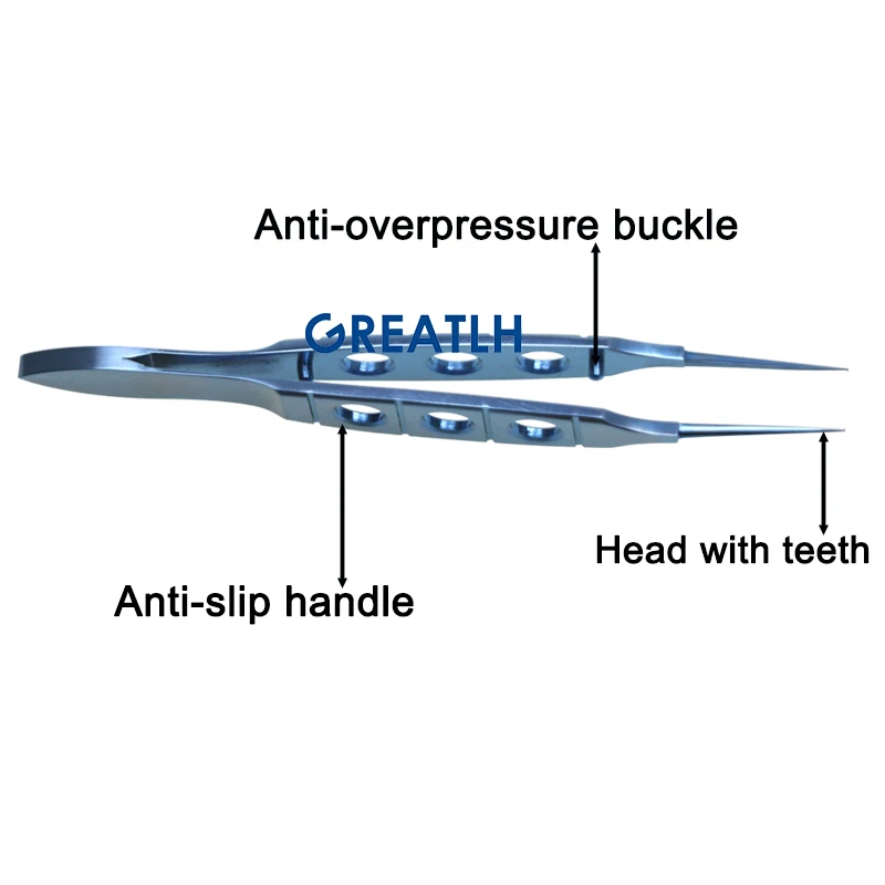 Ophthalmic Surgical Instruments Micro Forceps Surgical Scissors Medical Ophthalmic Tweezers