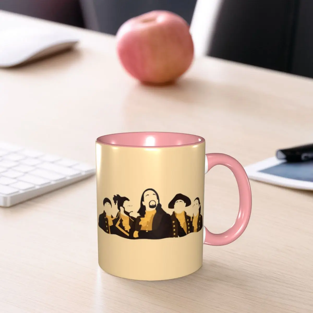Hamilton Broadway Silhou Mug Funny Ceramic Coffee Cups Tea Mugs Milk Cup Drinkware Gifts for Woman Man