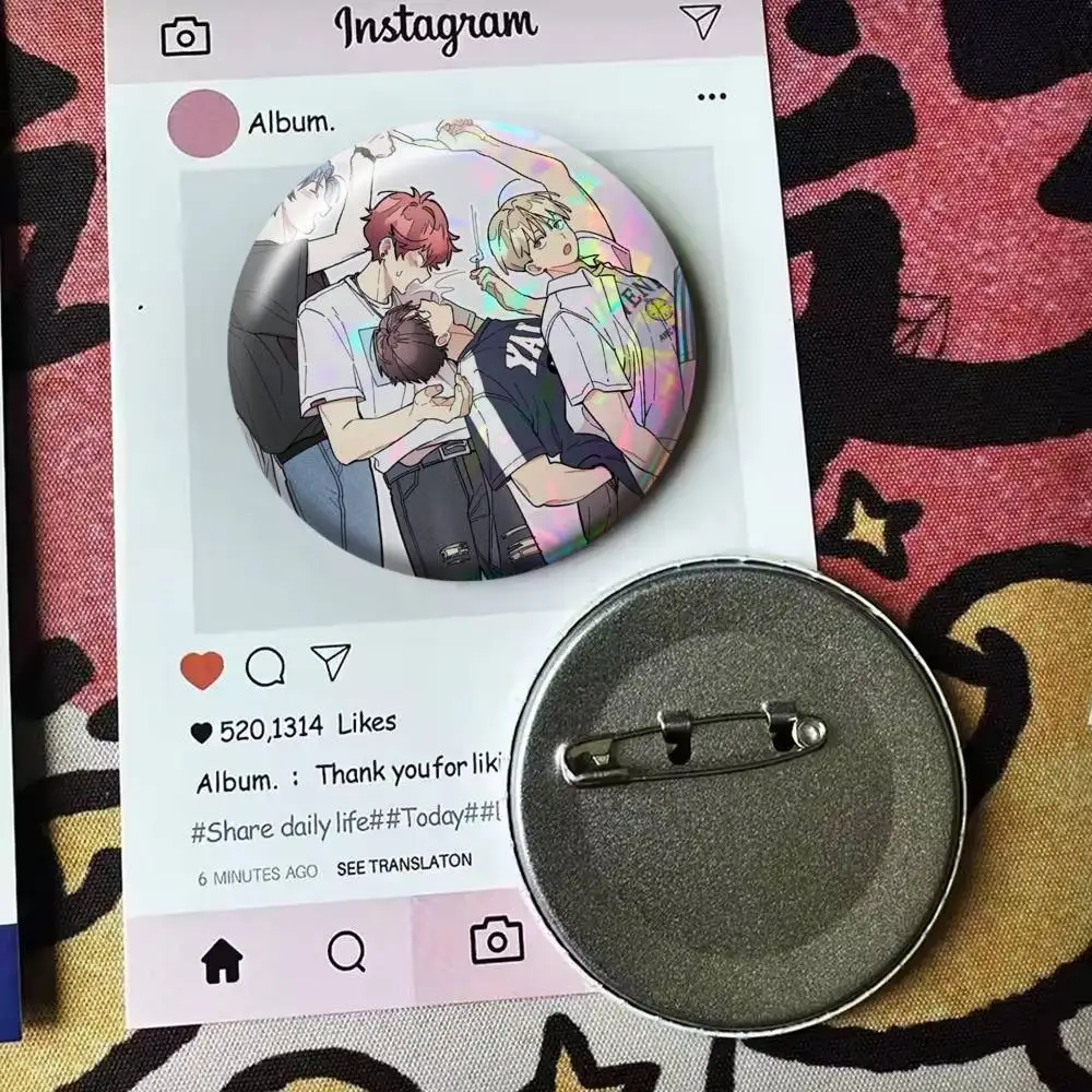 Lustiges Manhwa One-Room TA Laser-Abzeichen, geeignet für Rucksäcke, Kleidung, Hüte, Dekoration, kreative Accessoires – Detail 9