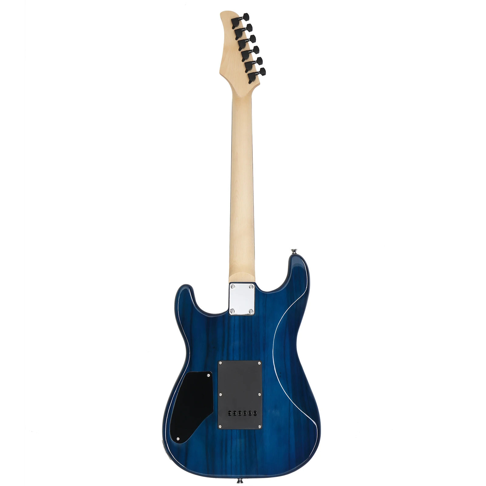 GST Stylowy zestaw do gitary elektrycznej H-H Pickup Tiger Stripe z paskiem gitarowym 20W AMP Bag Blue