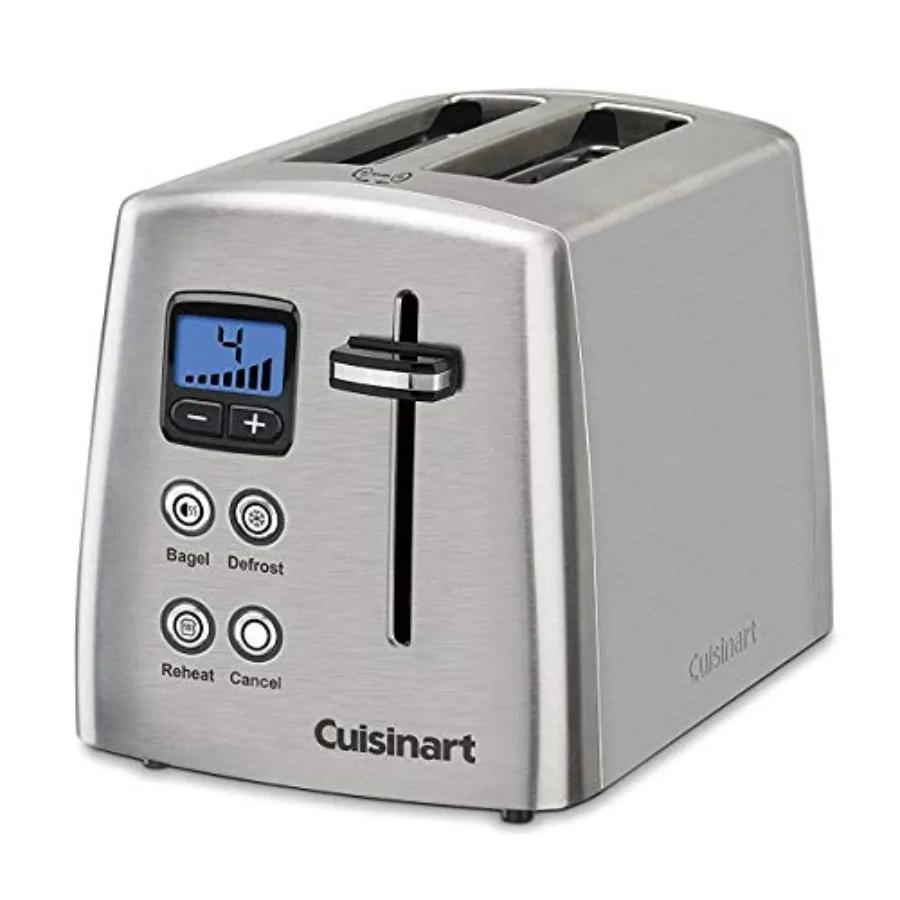 

CPT-415P1 Countdown Metal Toaster 2-Slice Brushed Stainless Fast Heating and Even Toasting with Adjustable Browning Control