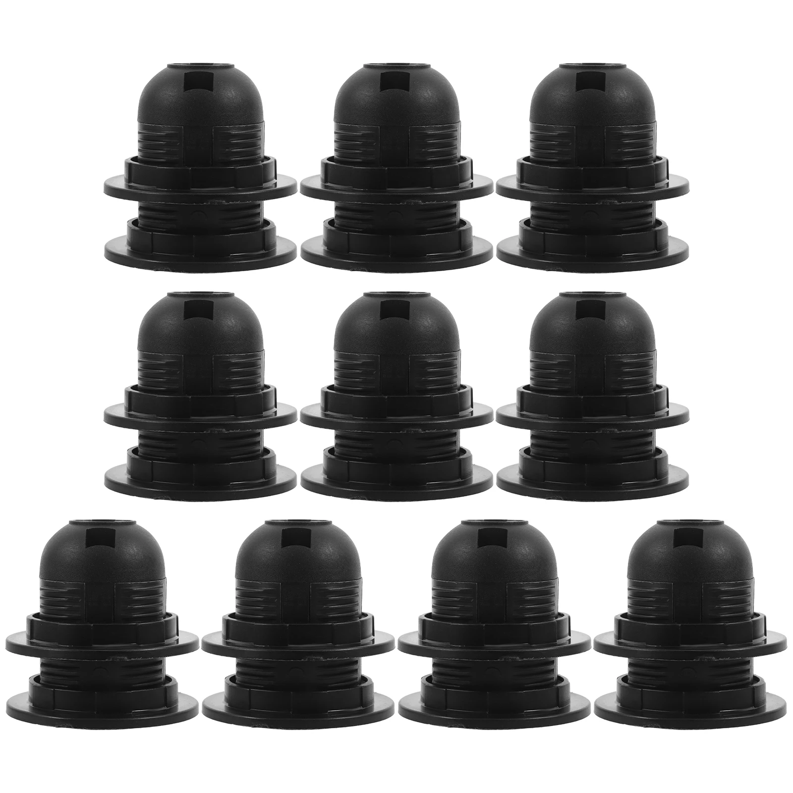 

10pcs E27 Screw Lamp Holder Light Bulb Socket Replacement Candelabra Base Large Design Durable Materials Waterproof