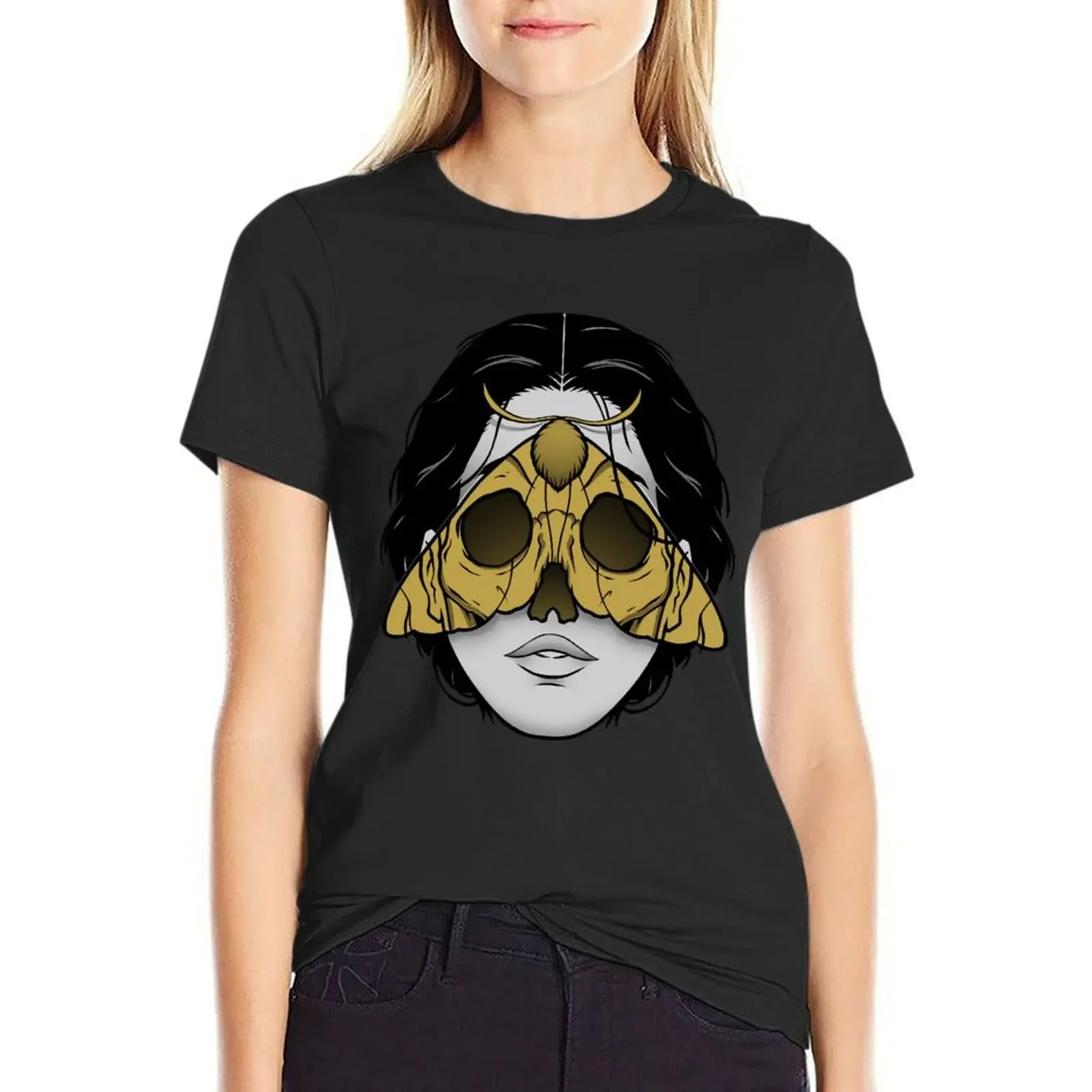 

Bad Omen T-Shirt funny summer clothes graphics kawaii clothes t shirt dress Women