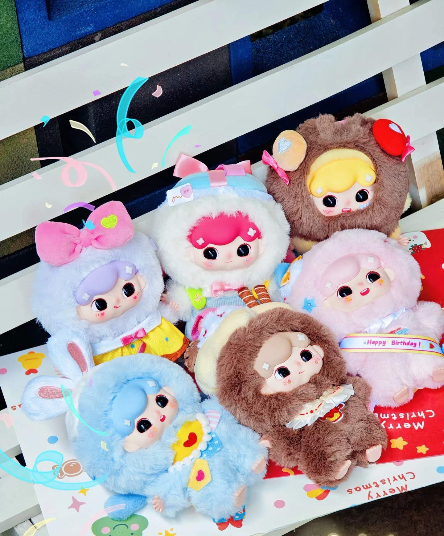 Детские три пижамы Billie, милая вечеринка мечты, слепая коробка третьего поколения, плюшевый рюкзак, подвеска, детская игрушка, орнамент, подарок на день рождения