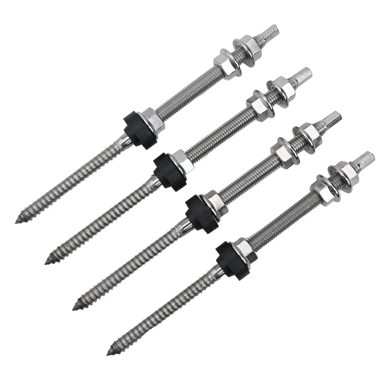 Accessories Hanger Bolts Components Easy To Use Replacement Access EPDM Locking Nut Parts With + Adapter 1/4Pcs