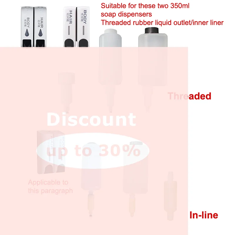 [Soap Dispenser Head Convenient Spring Head Hose Liquid Head Soap Dispenser Accessories Rubber Head]
