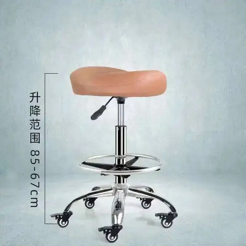 New Lift Swivel Chair Pulley Kitchen Cook Barber Chair Treatment Saddle Stool Cosmetic Aesthetic Master Стул На Колесиках