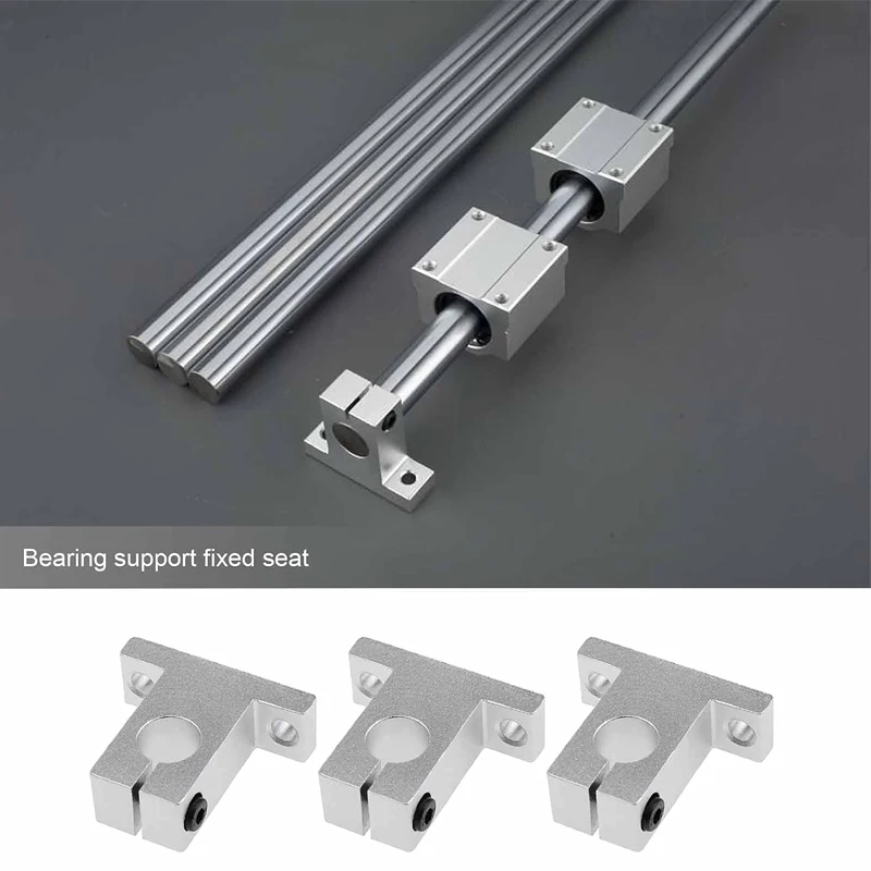 4er-Set SK6 SK8 SK10 SK12 SK16 8mm Linearlager-Schienenhalterung für CNC-Fräser, 3D-Drucker XYZ-Tisch, Bewegungsschienen-Klemmhalterung – Detail 3