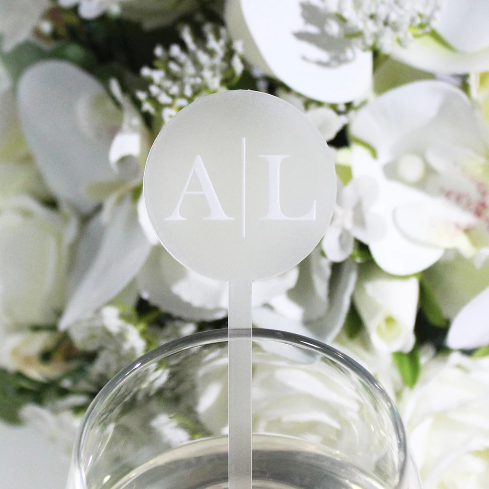 Personalized Engraved Stir Sticks, Etched Bar, Swizzle Sticks, Acrylic Table Tag, Baby Shower Decor, LY001 50/100Pcs