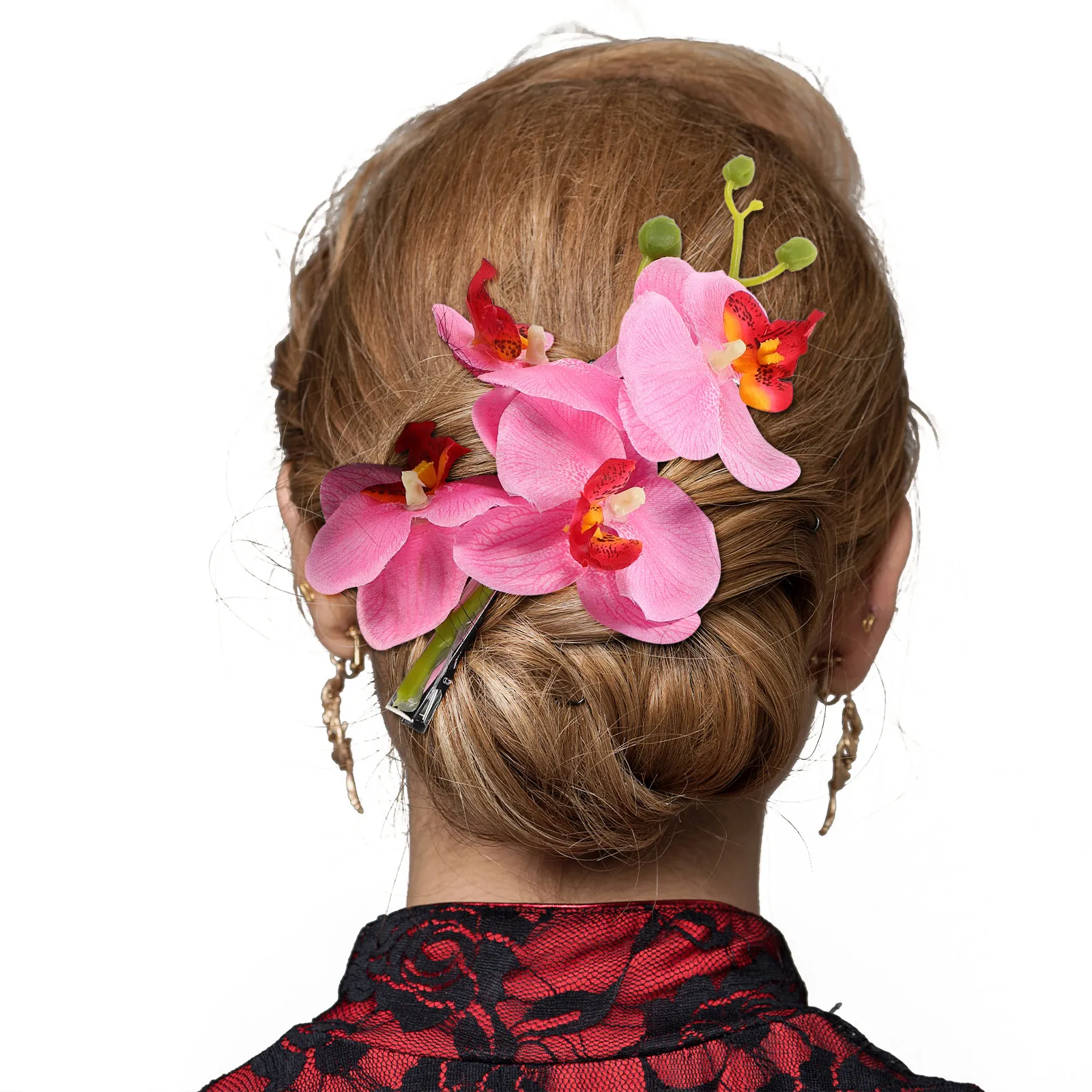 

2 шт. свадебные заколки для волос в виде цветов, бабочек и орхидей, элегантные аксессуары для волос для женщин на свадьбу и торжественные мероприятия