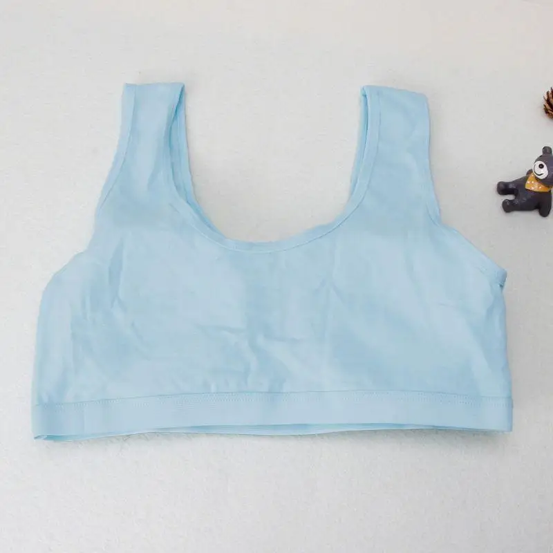 

N84E Girls' Cotton Built-Up Stretch Sports Bra Soft Stretchy Cotton Girls Sport Bras