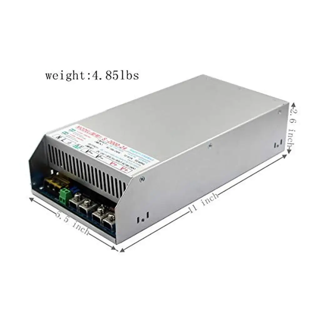 2000W 24V AC to DC Power Supply 24V 83A PFC 3D Printer LED Strip Light Industrial Control Transformer Constant Voltage Constant