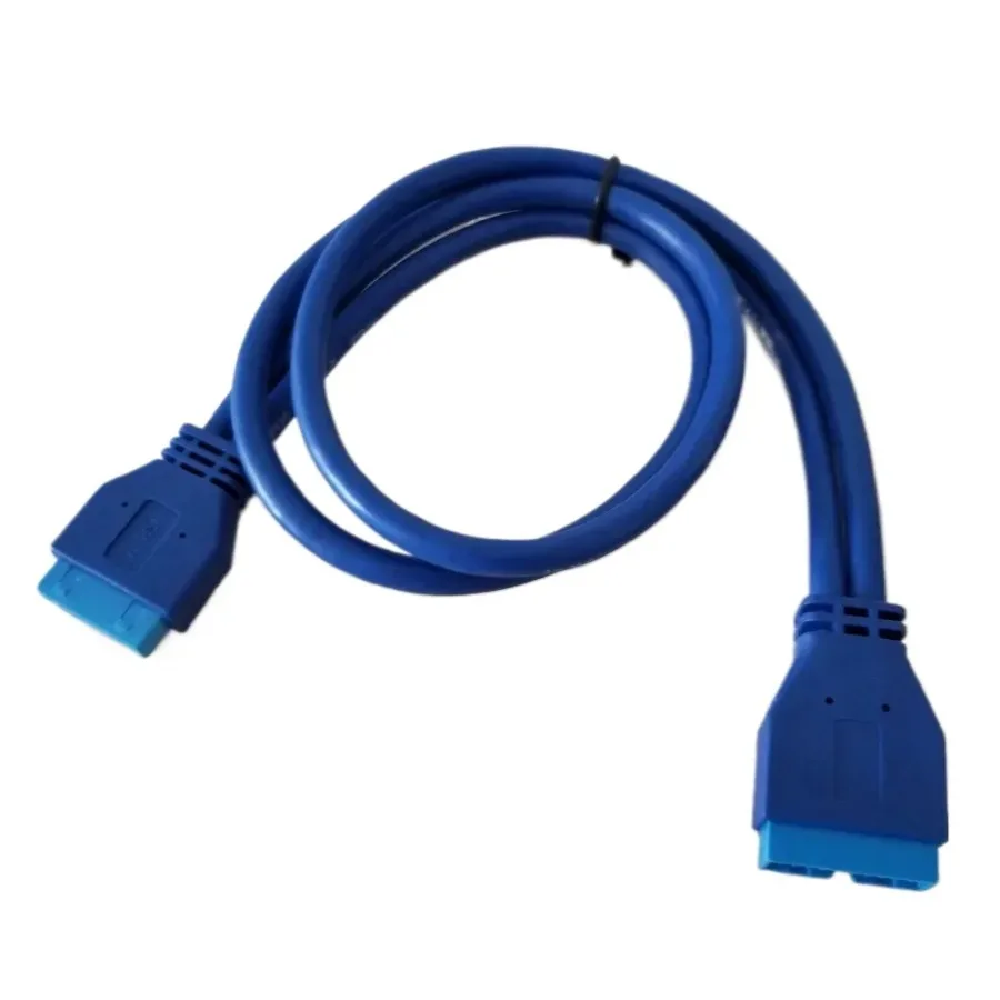 PC Desktop Computer Case Internal Motherboard 19Pin USB 3.0 Male to Female M/F Extension Cable Cord Shielding 50cm
