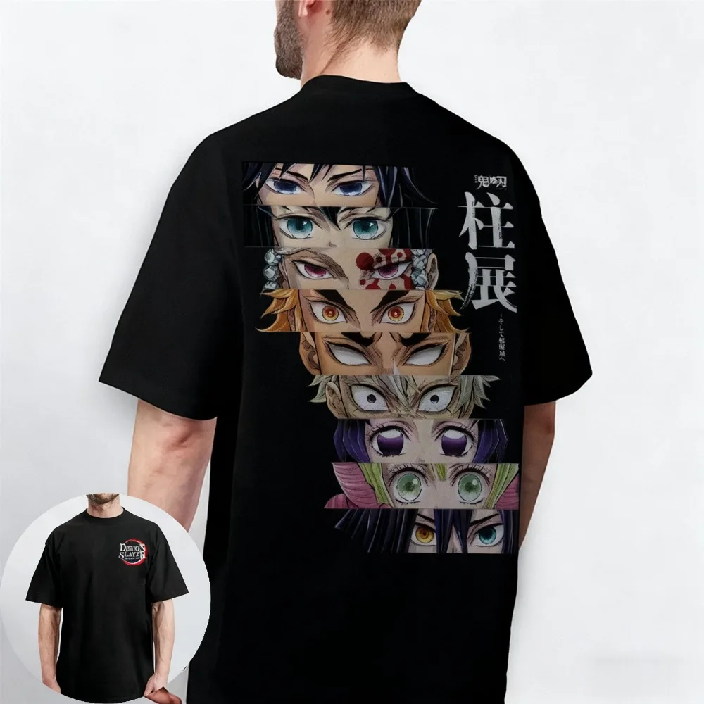 เสื้อยืดอนิเมะดาบพิฆาตอสูร แขนสั้น สำหรับผู้ชาย ผู้หญิง และเด็ก สไตล์ลำลอง เรียบง่าย ใส่สบาย เหมาะสำหรับฤดูใบไม้ผลิและฤดูร้อน