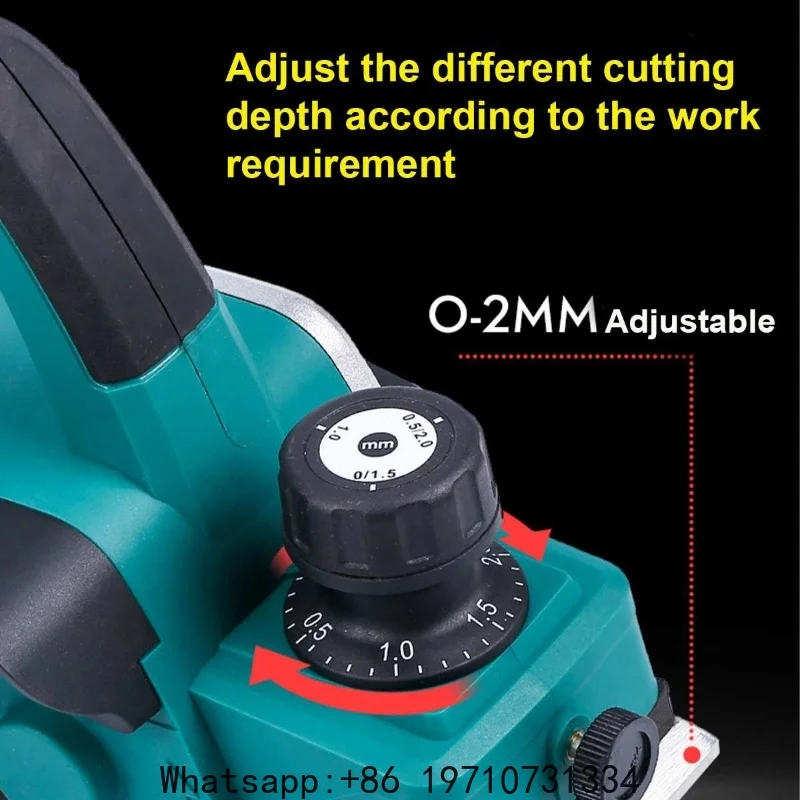 18V 15000rpm Rechargeable Electric Planer Cordless Hand Held Wood Cutting Woodworking Fit For Makita 18V Battery Power Tool view 2