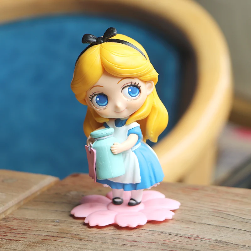 ديزني أليس فتاة الأميرة دمية الشكل لعب الدمى الأطفال البلاستيكية تمثال نموذج الديكور جمع للطفل هدية