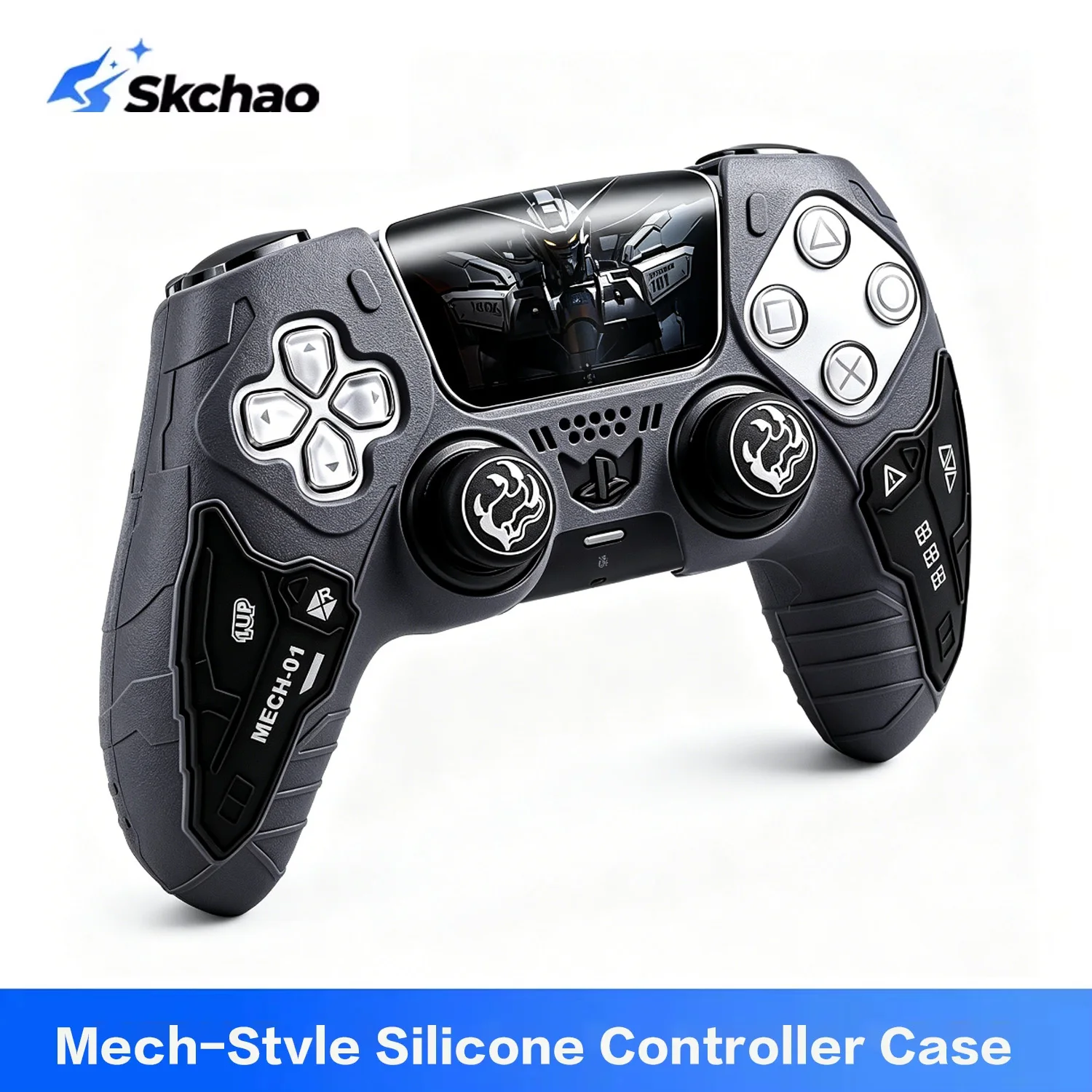 Funda Protectora de Silicona Mate Suave para el Control de Juego Sony DualSense Edge con Cubierta para los Palancas de Mando para PS5