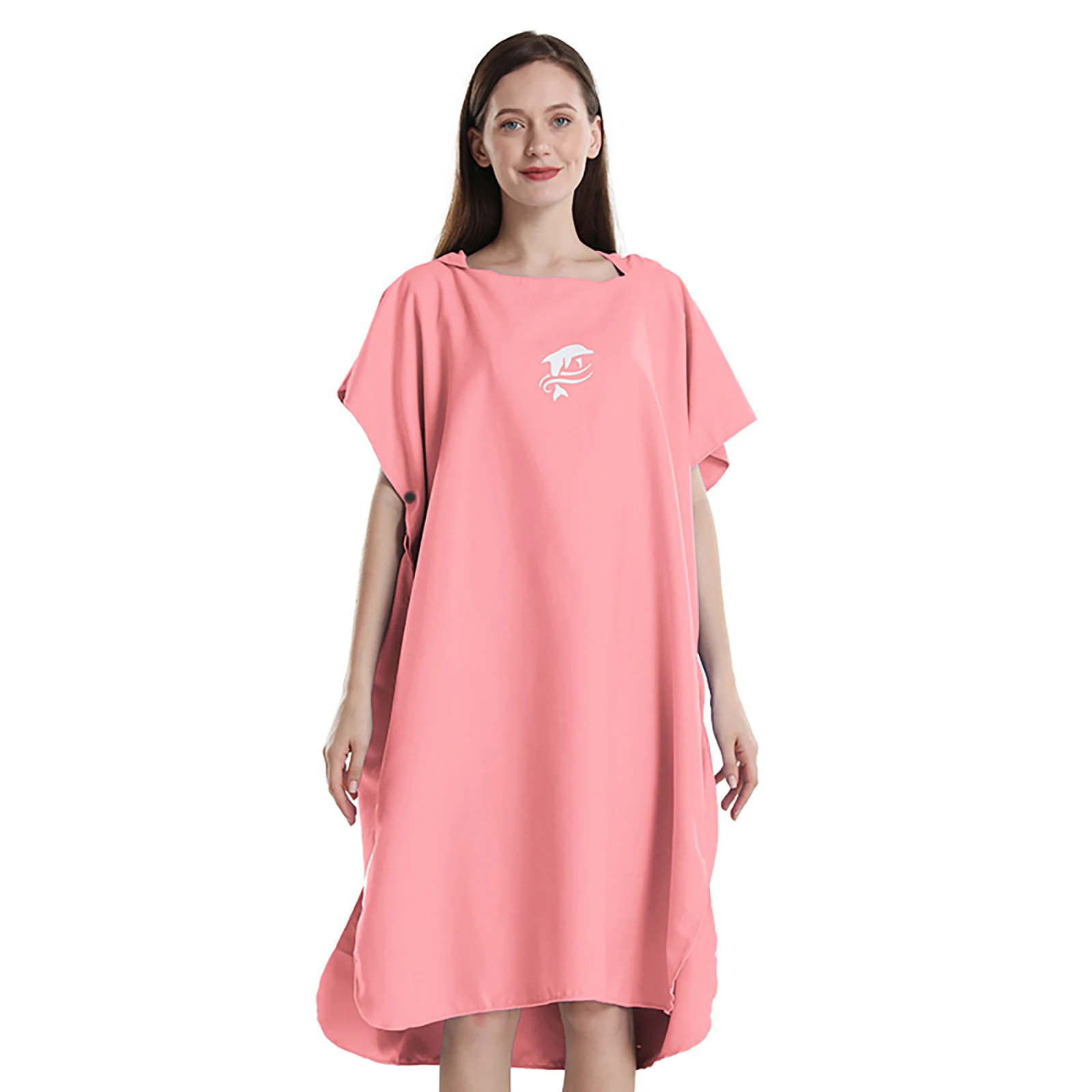 Serviette poncho de surf unisexe, peignoir en microcarence, pour surf, natation, plage