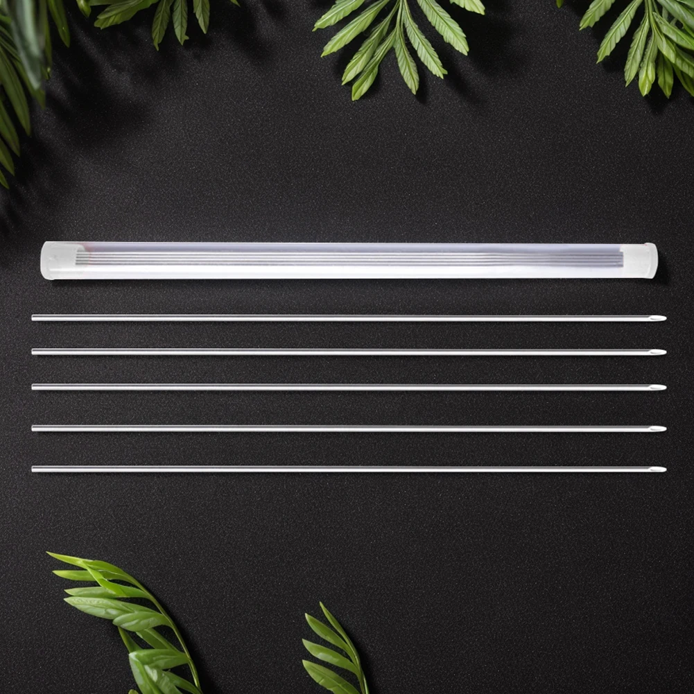 5 قطعة ربط دودة الأرض إبرة دودة الطعوم إبرة الفولاذ المقاوم للصدأ الصيد تزوير إبرة الصيد الطعوم أداة لصيد سمك الشبوط