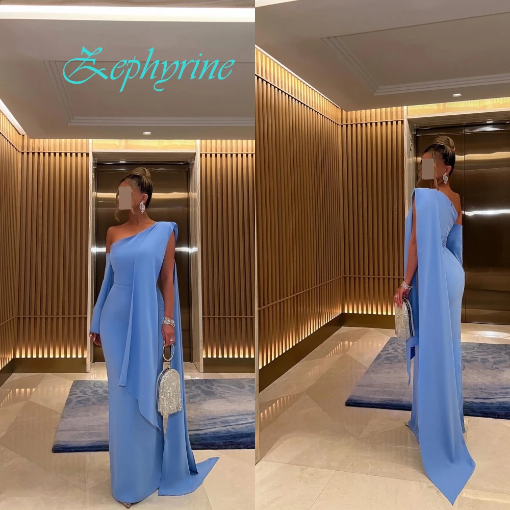 تخصيص مزاجه كتف واحد 3/4 الأكمام مساء اللباس مزاجه زيبر الظهر حزب فساتين رائعة حزب أثواب