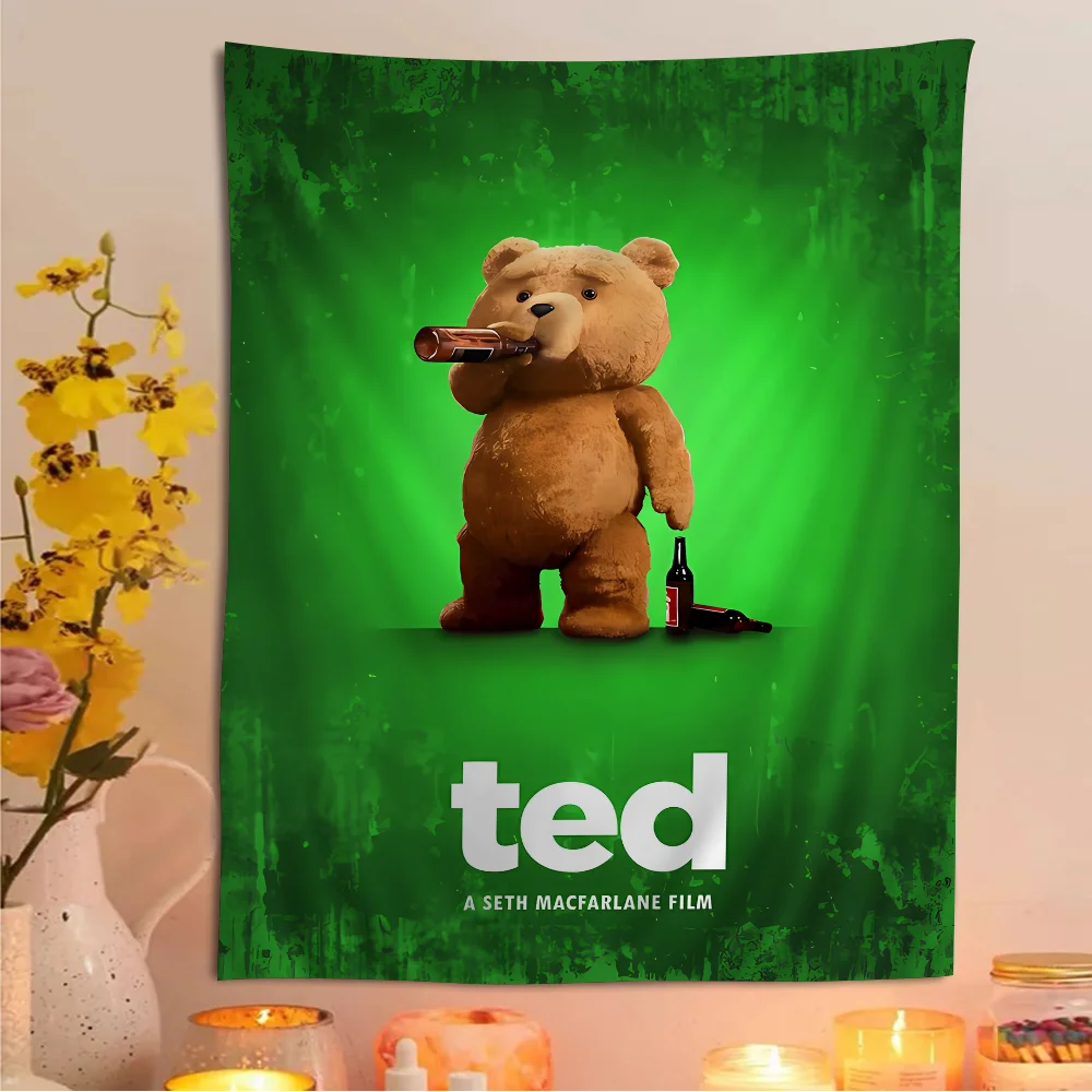 

T-Ted C-Comed Hanging Bohemian Tapestry Bohemian Wall Tapestries Mandala Kawaii Room Decor