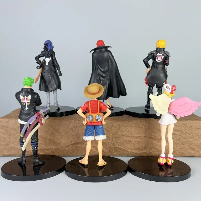 One Piece Handheld Anime Theater Version DXF Luffy Shanks Red Haired Songgirl Nami Robin Model Ornament Cross Gifts