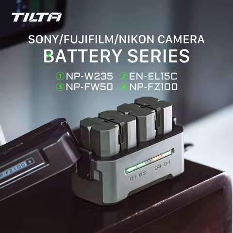 TILTA Camera Battery for Sony NP-FZ100 Battery Portable Charging Station Rechargeable Batteries Battery NP-FZ100/NP-FW50