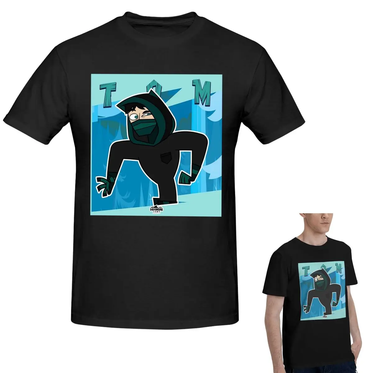 

100% Cotton Adventure Camp Tom T-Shirt Men's Fashion Oversized T Shirt Men Round Neck Summer Shirts Tops S-6XL