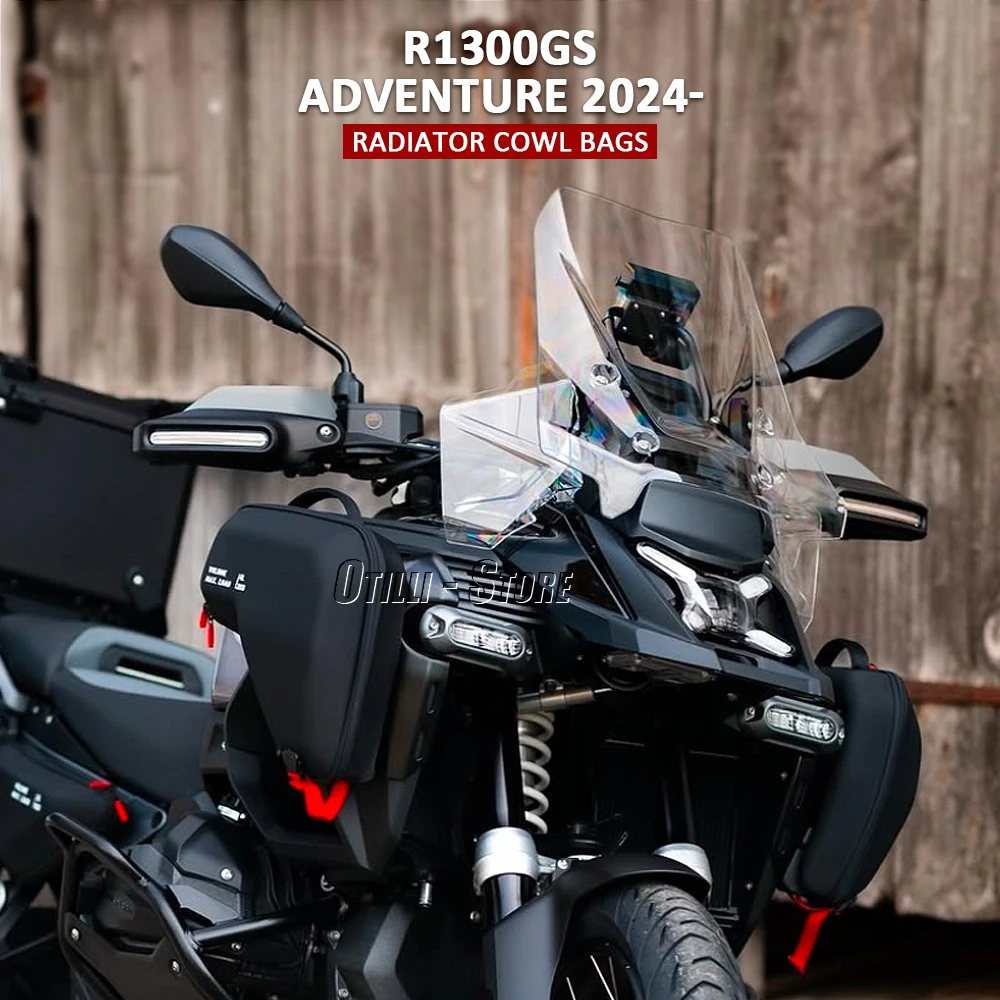 R1300GS Petualangan Aksesoris Motor Hadiah Kiri Kanan Radiator Cowl Tas Tahan Air untuk BMW R 1300 GS ADV R1300GSA 2024-