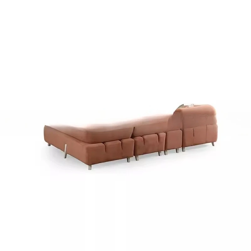 

Nordic Italian style, minimalist leather cloth, sofa living room, modern minimalist light luxury
