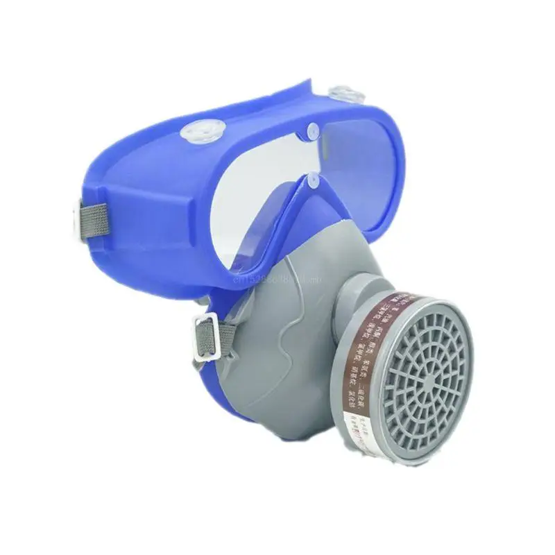 Full Face Gas Mask  Biological Radioactive Contamination Gasmask Respirator Filter Radiation DustproofRespirator R2LB