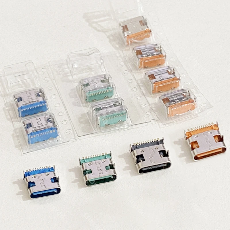 Cltgxdd 20 Stück 16-Pin Typ-C Buchse USB3.1 SMT SMD DIP Stecker Hochstrom-Ladeanschluss für PCB-Leiterplatten-Reparatur DIY – Detail 3