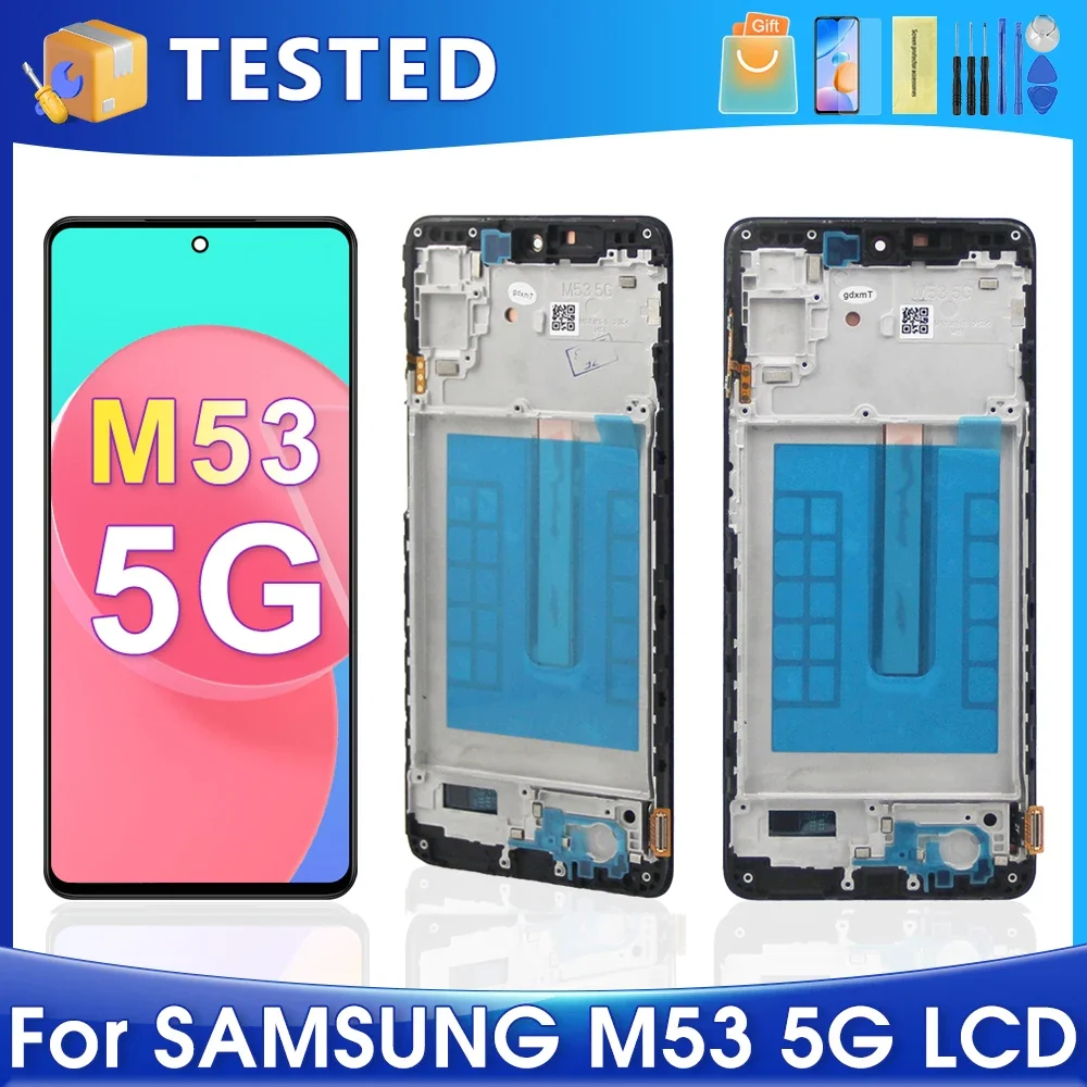 

6.7''M53 5G For Samsung For M53 M536B M536B/DS LCD Display Touch Screen Digitizer Assembly Replacement