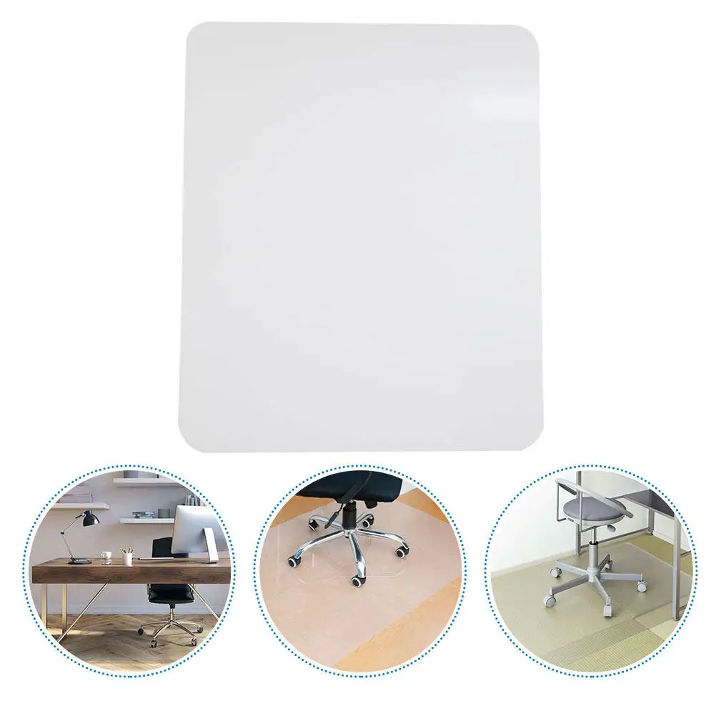 1Pcs PVC Non-Slip Mat Transparent Chair Pad Floor Protector Cushion Furniture Protection Non-Slip Chair Carpet