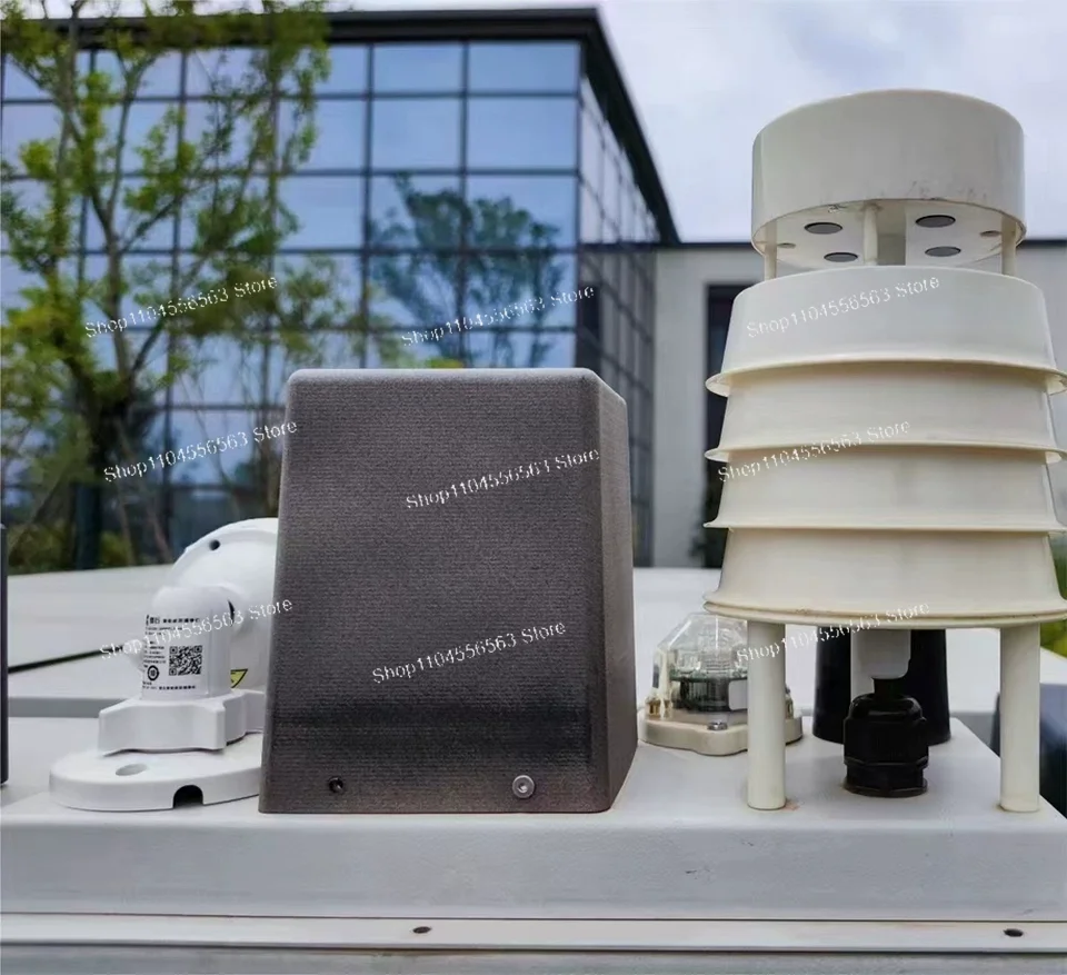 Small weather station with RS485 communication Modbus RTU protocol wind speed direction temperature humidity rainfall sensor