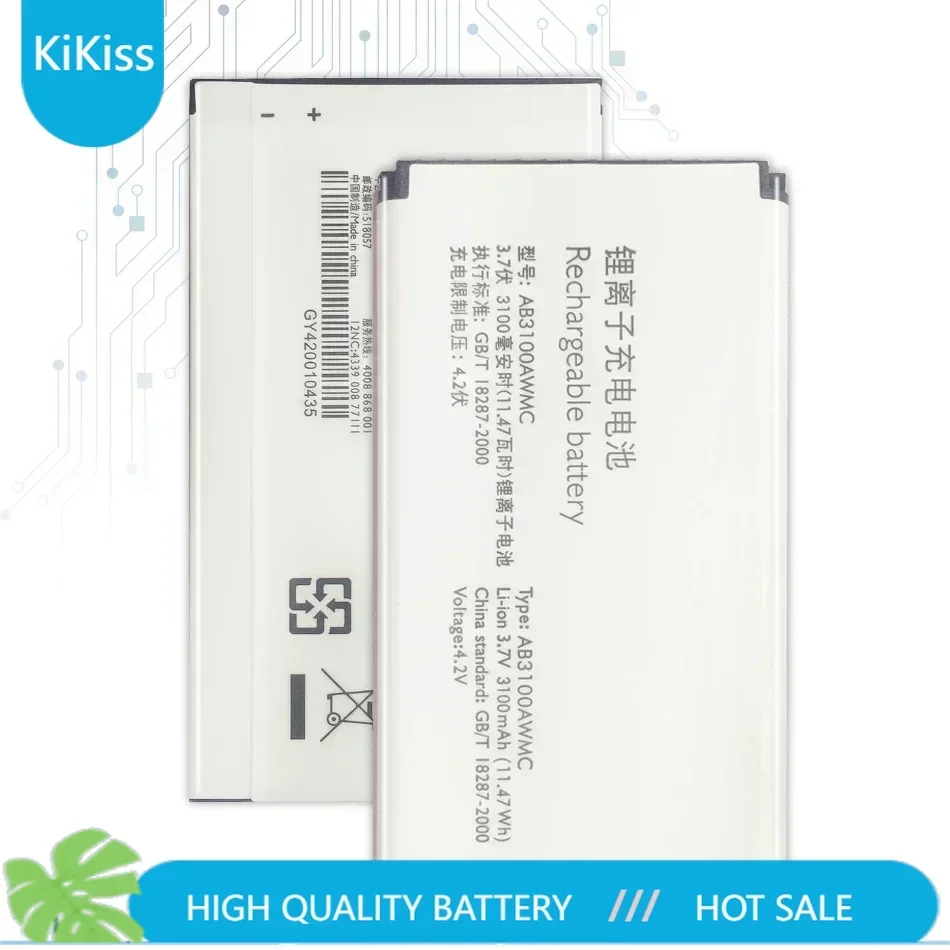 3100mAh AB3100AWMT AB3100AWMC Battery for Philips Xenium E560 CTE560 E181 E180 CTE181 CTE180 CTE180BK Mart +Tracking Number