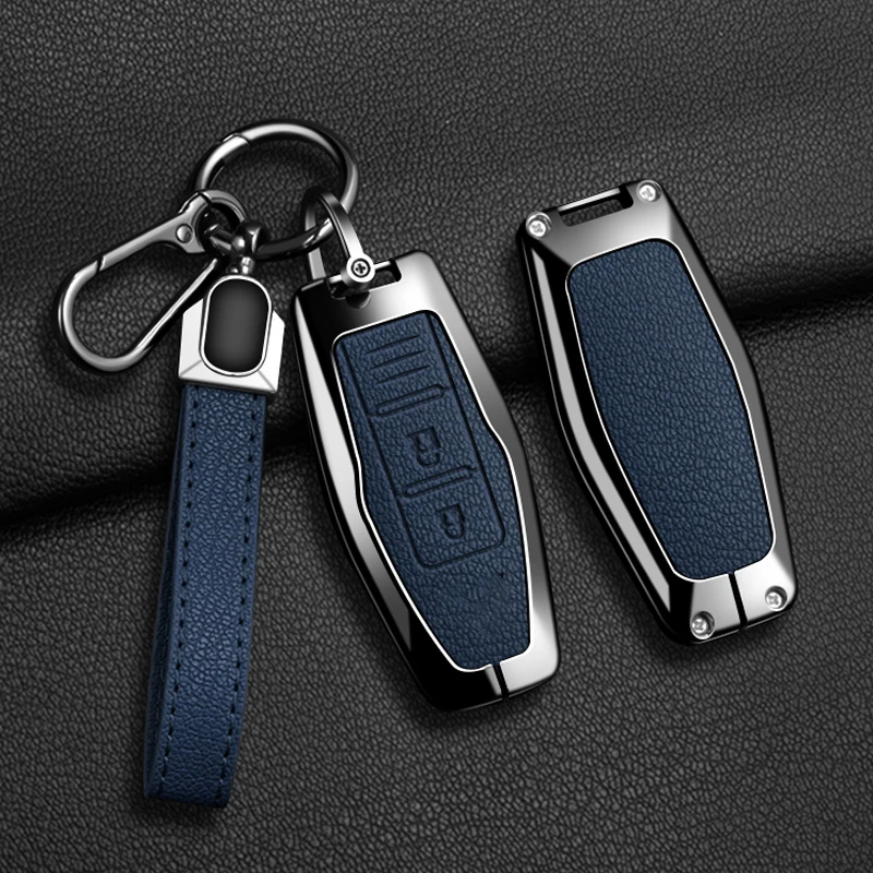 2 3 4 buttons Car Smart Key Case Cover Keychain for Mitsubishi Outlander 2023 2022 2024 Control Remote Key Holder Accessories