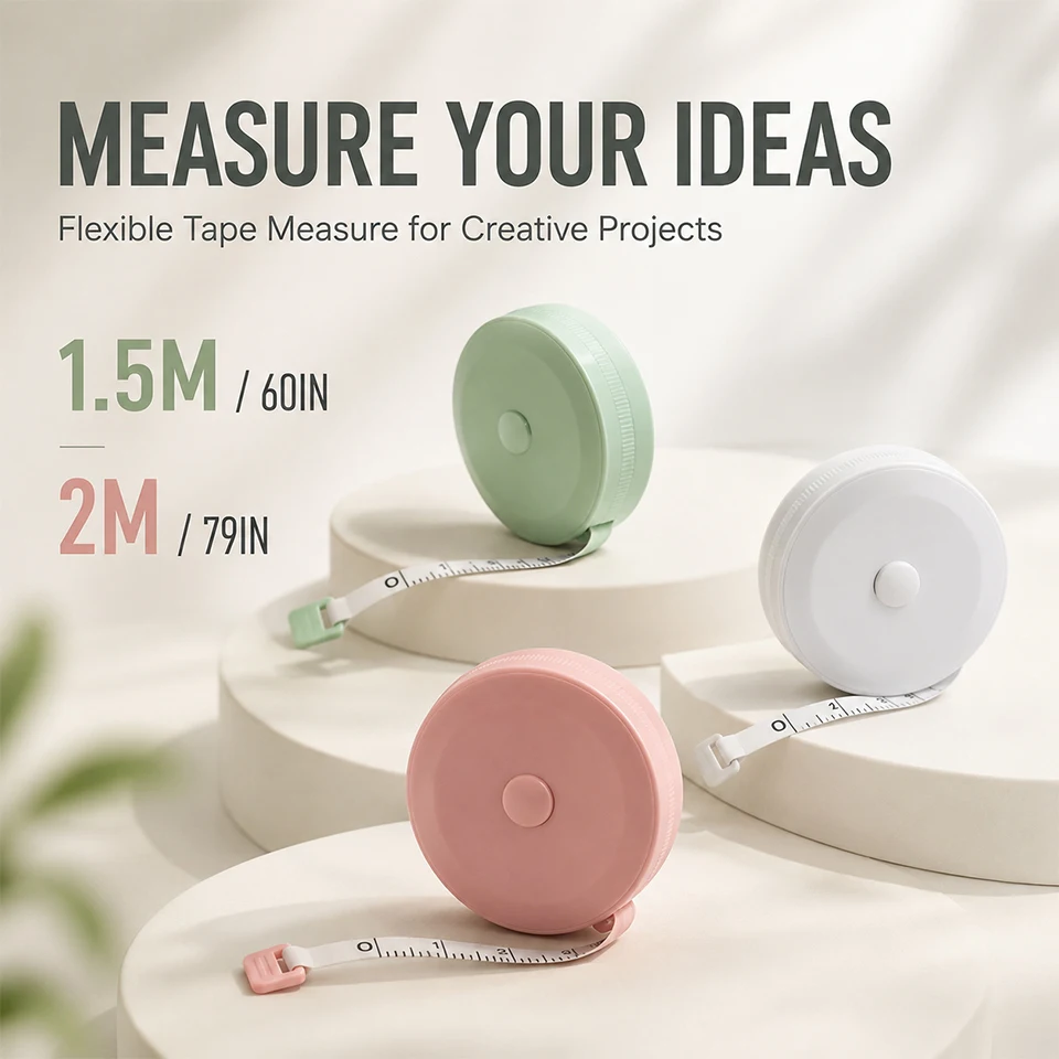 1.5 Soft Tape Measure Double Scale Body Sewing Flexible Measurement Ruler For Body Measuring Tools Tailor Craft 60/79Inch