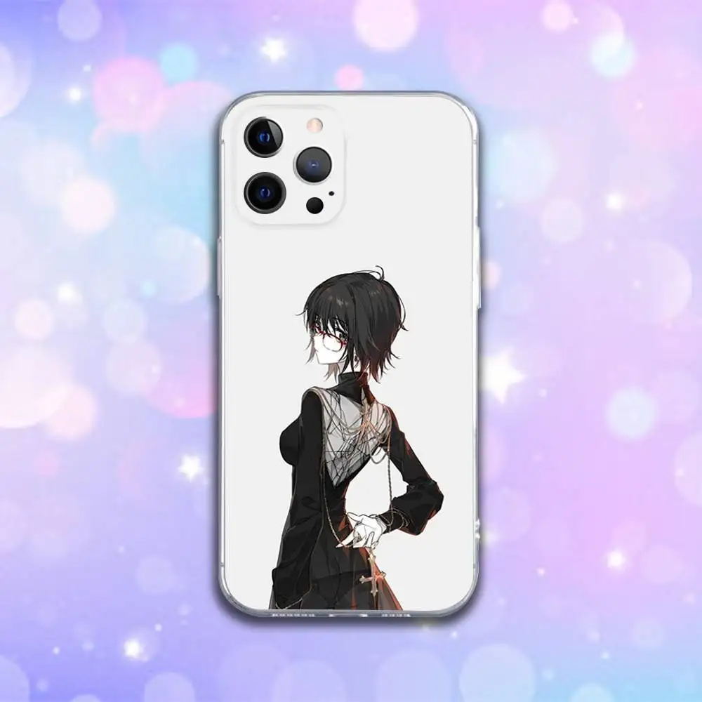 حافظة هاتف H-Hunter S-Shizuku أنيمي لهاتف آيفون 16e,16,15,14,13,12,11 Plus,Pro,Max,XR,XS,X,Plus,SE,غطاء ناعم شفاف صغير