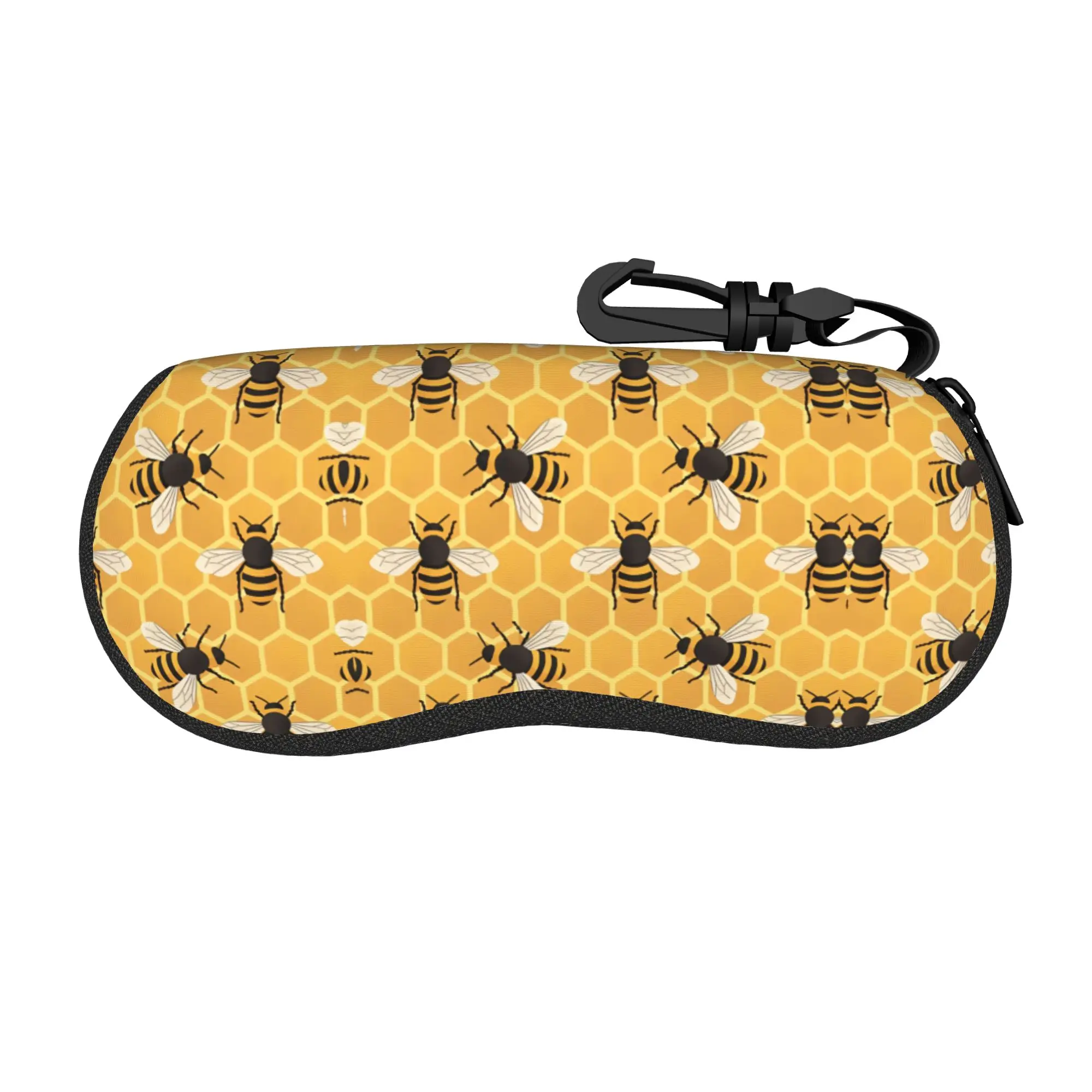 Lovely honeycomb bee cute bees Glasses Case New Box Glasses Box Cartoon Eyeglasses Box