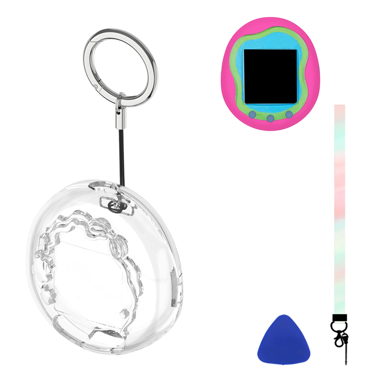 Transparent Hard Display Box for Tamagotchi Uni Transparent Protective Case PC Hard Shell Anti-Scratch Dustproof Shockproof