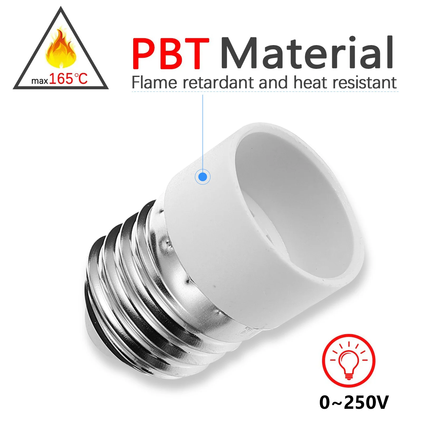 

10 шт., винтовой держатель лампы, адаптер для розетки, удобная розетка, преобразует розетку на розетку, прочная лампа, преобразуйте детали разветвителя