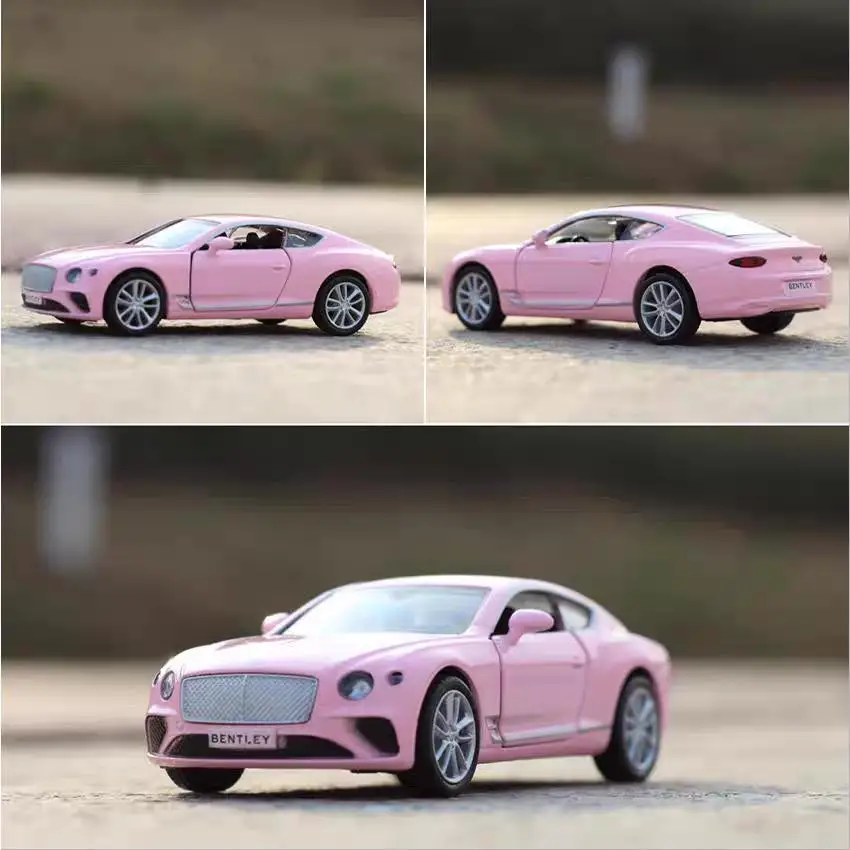 Bentley Continental GT Limousine Simulazione Diecast e Veicolo giocattolo Tirare indietro Porte aperte RMZ città 1:36 Collezione in lega Modello di auto